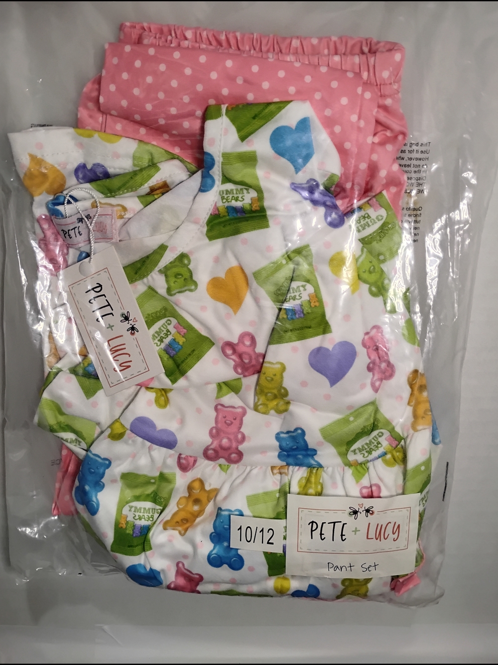 Pete &  Lucy Gummy Bear Pant Set Size 10/12